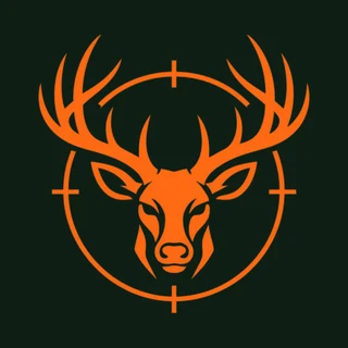 BuckScout logo: an orange buck in a crosshair